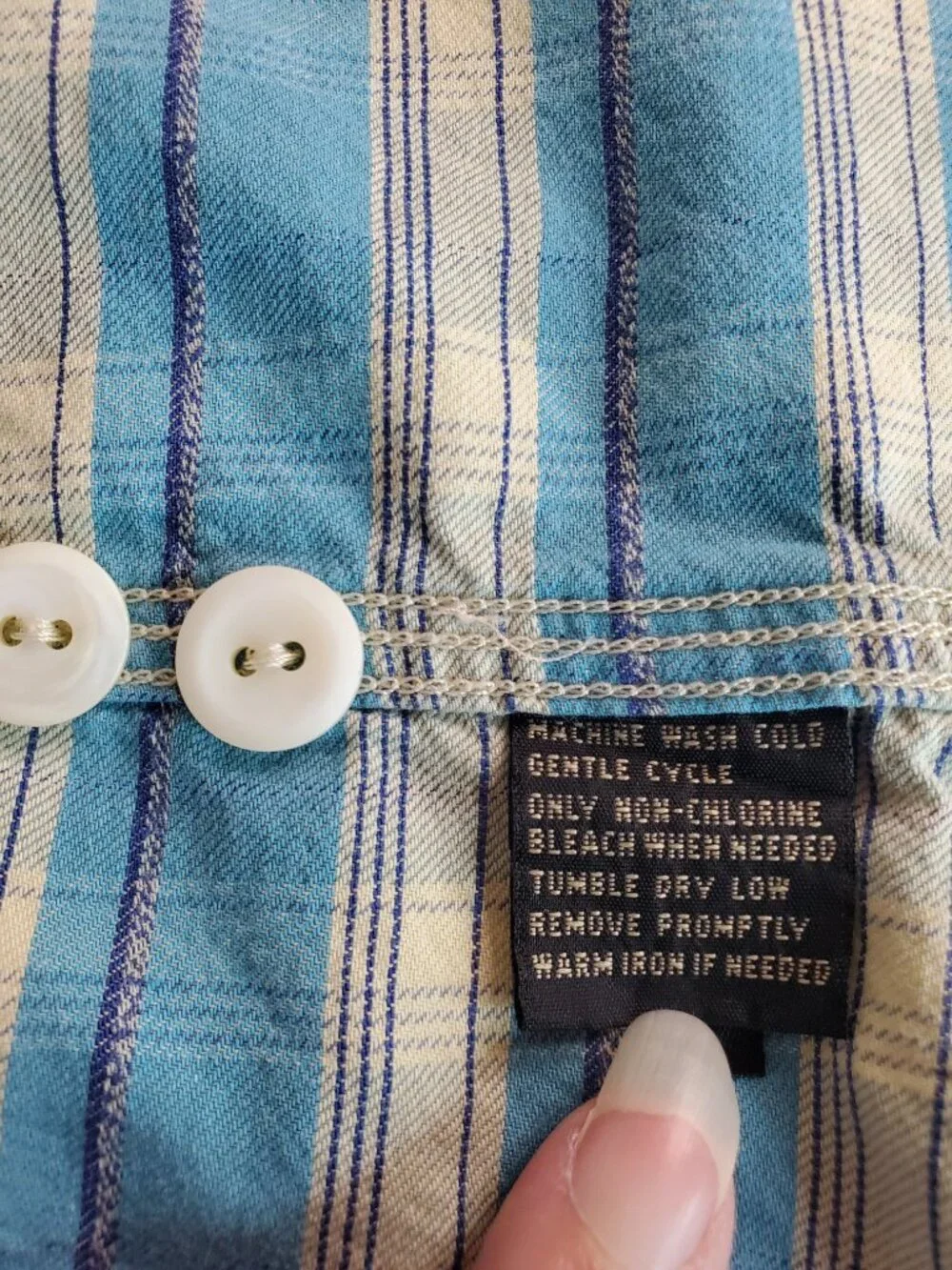 RRL Double RL Ralph Lauren Plaid Button-Down Shirt Men's 100% Cotton Vintage
